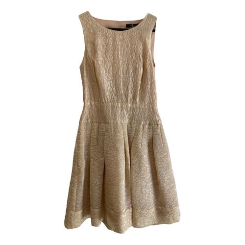 Pre-owned Bcbg Max Azria Mid-length Dress In Gold