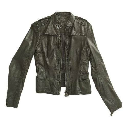 Pre-owned Antonio Berardi Leather Biker Jacket In Black