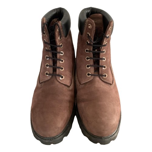 Pre-owned Timberland Boots In Brown