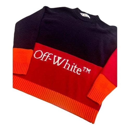 Pre-owned Off-white Wool Pull In Multicolour