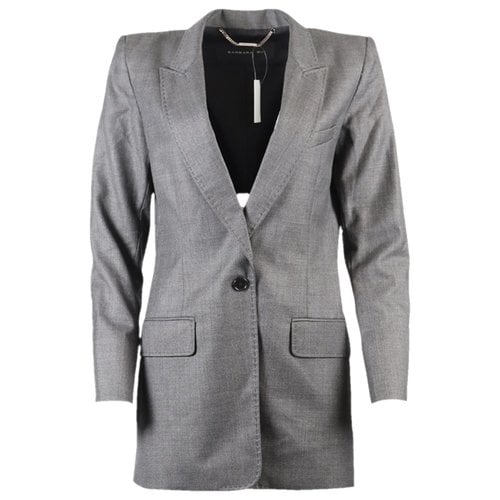 Pre-owned Barbara Bui Wool Blazer In Grey