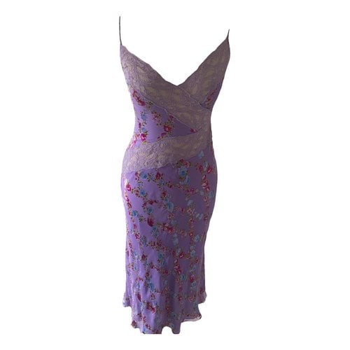 Pre-owned Emanuel Ungaro Silk Mid-length Dress In Multicolour