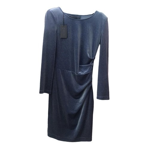 Pre-owned Patrizia Pepe Velvet Mid-length Dress In Blue