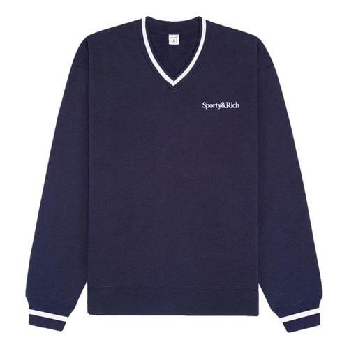 Pre-owned Sporty And Rich Sweatshirt In Navy