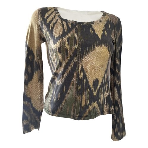 Pre-owned Roberto Cavalli T-shirt In Brown