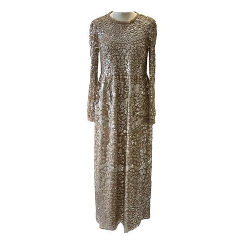 Pre-owned Needle & Thread Maxi Dress In Brown