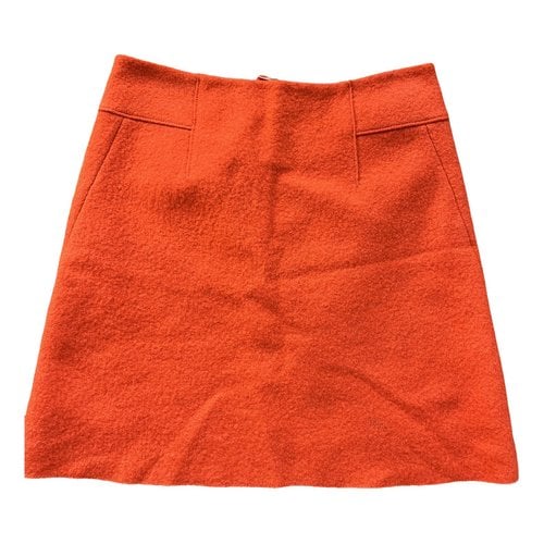 Pre-owned Marc O'polo Wool Mid-length Skirt In Orange