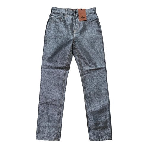 Pre-owned Missoni Straight Jeans In Silver