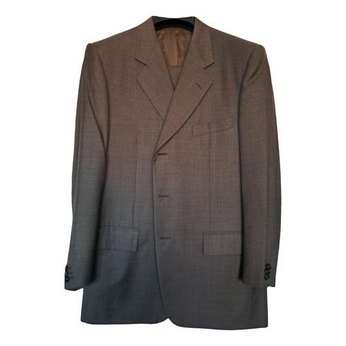 Pre-owned Corneliani Wool Suit In Brown