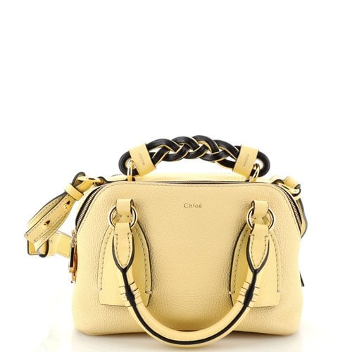 Pre-owned Chloé Leather Handbag In Yellow