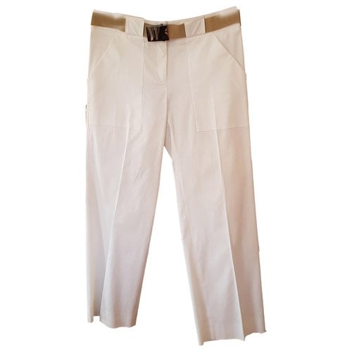 Pre-owned Gerard Darel Large Pants In White