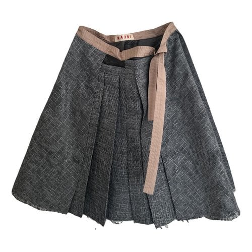 Pre-owned Marni Wool Mid-length Skirt In Multicolour