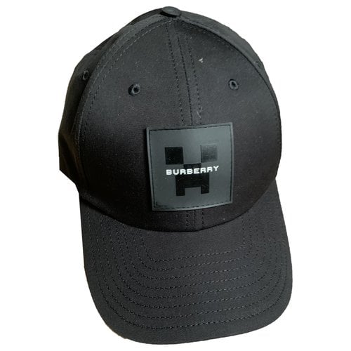 Pre-owned Burberry Hat In Black