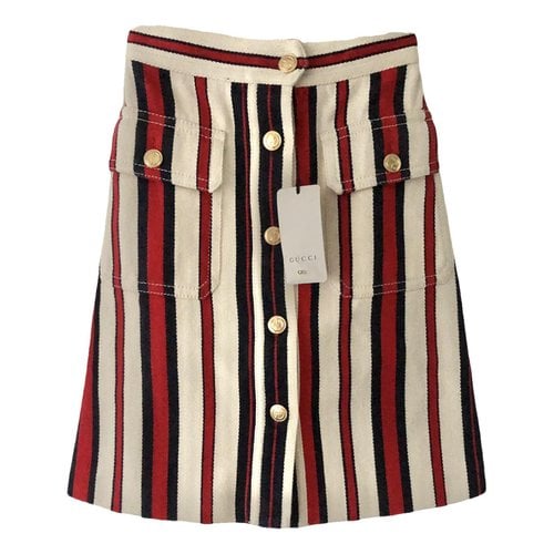 Pre-owned Gucci Mini Skirt In Multicolour