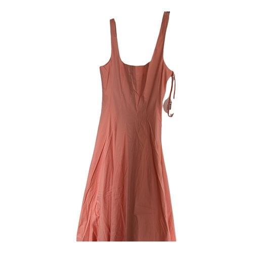 Pre-owned Staud Maxi Dress In Pink