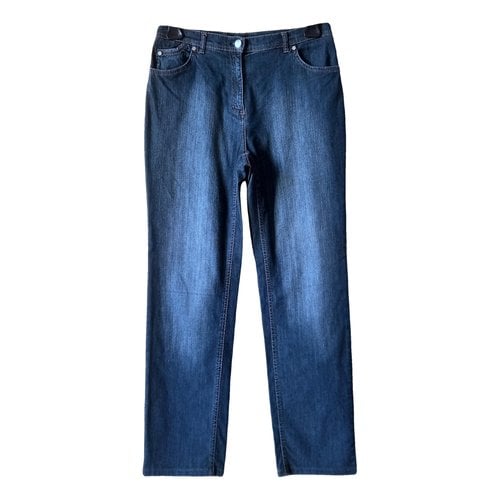 Pre-owned Elena Miro' Straight Jeans In Blue