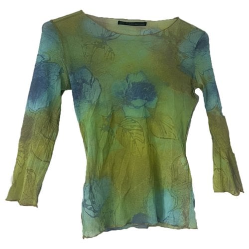 Pre-owned Roberto Cavalli Blouse In Green