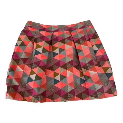 Pre-owned Matthew Williamson Silk Mini Skirt In Multicolour