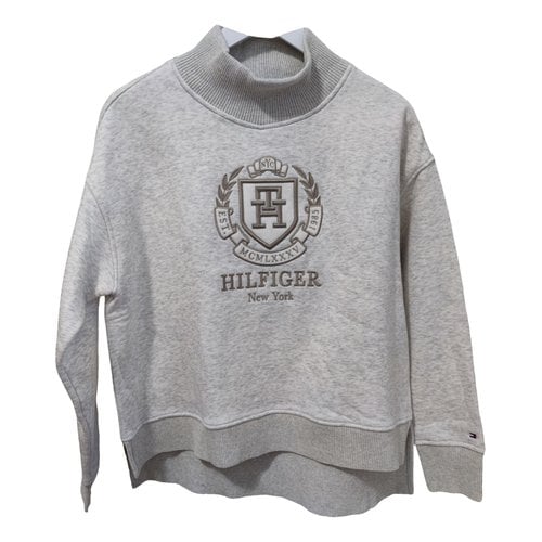 Pre-owned Tommy Hilfiger Blouse In Grey