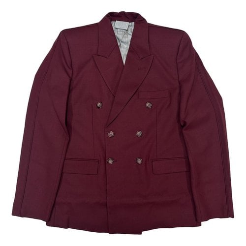 Pre-owned Vetements Wool Jacket In Red