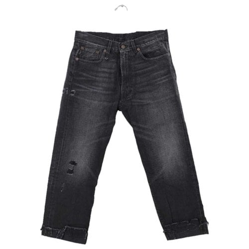 Pre-owned R13 Straight Jeans In Black