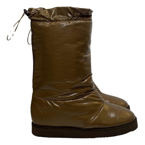 Pre-owned Gia Couture Boots In Brown