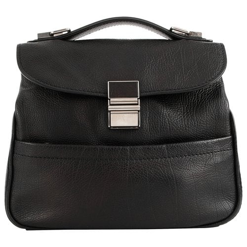 Pre-owned Proenza Schouler Leather Handbag In Black