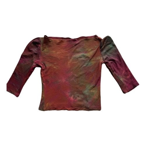 Pre-owned Just Cavalli T-shirt In Burgundy