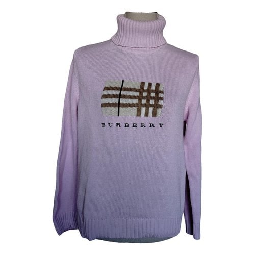 Pre-owned Burberry Cardigan In Pink