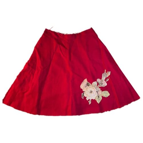 Pre-owned Kenzo Mid-length Skirt In Red