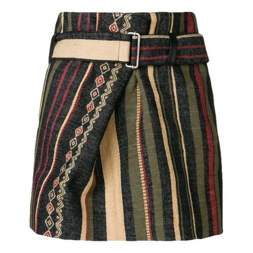 Pre-owned Saint Laurent Mini Skirt In Multicolour
