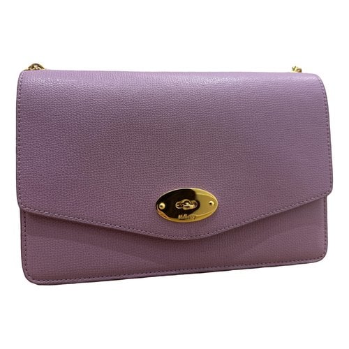 Pre-owned Mulberry Leather Handbag In Purple