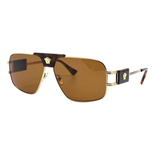 Pre-owned Versace Sunglasses In Brown