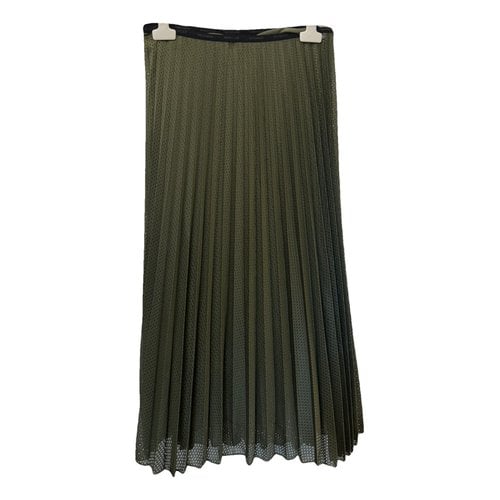 Pre-owned Moncler Mid-length Skirt In Green