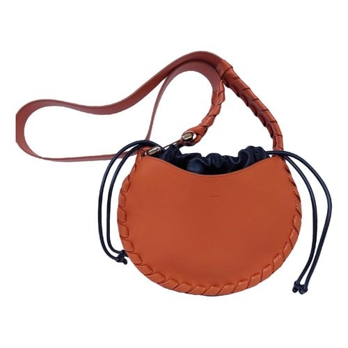Pre-owned Chloé Marcie Leather Handbag In Orange