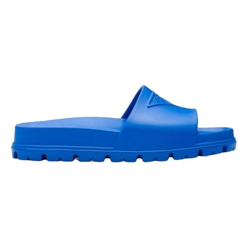 Pre-owned Prada Sandals In Blue