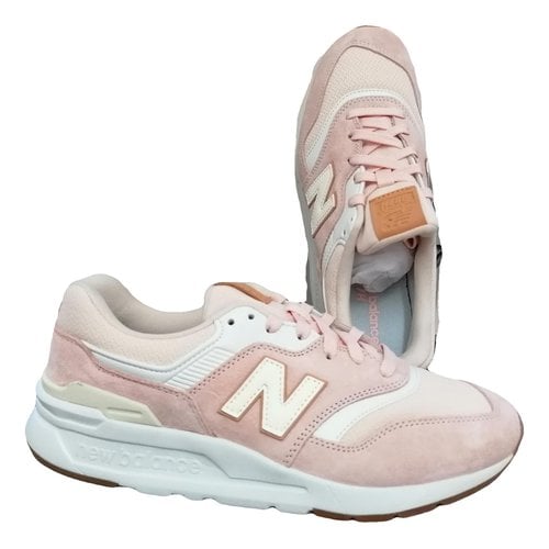 Pre-owned New Balance Faux Fur Trainers In Pink