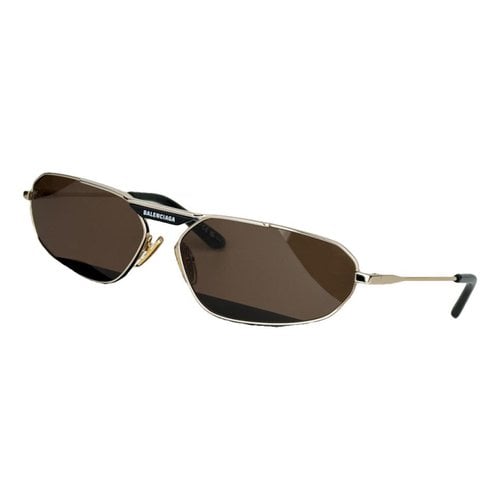 Pre-owned Balenciaga Sunglasses In Gold
