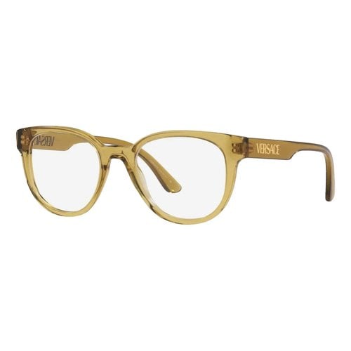 Pre-owned Versace Oversized Sunglasses In Yellow