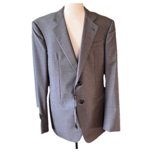 Pre-owned Giorgio Armani Wool Jacket In Grey
