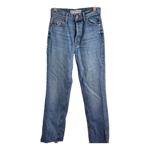 Pre-owned Eb Denim Straight Jeans In Blue