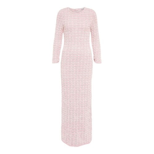 Pre-owned Balenciaga Tweed Dress In Pink