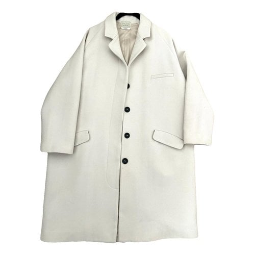 Pre-owned Forte Forte Wool Coat In White