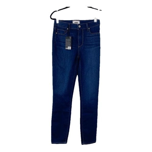 Pre-owned Paige Slim Jeans In Blue