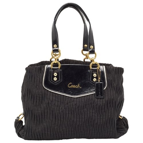 Pre-owned Coach Patent Leather Tote In Black