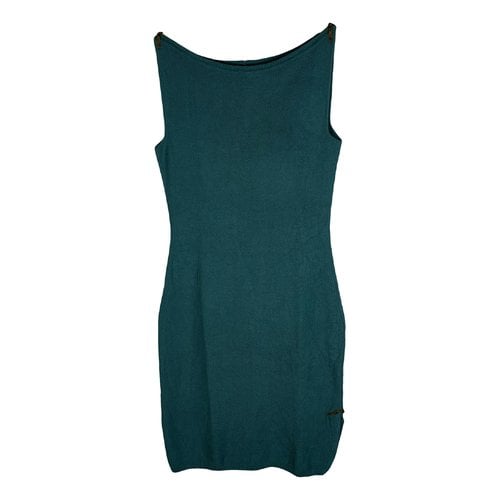 Pre-owned Dior Mini Dress In Green