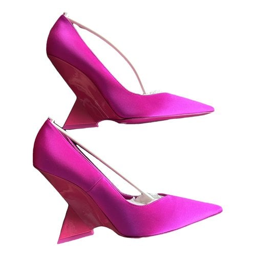 Pre-owned Attico Leather Heels In Pink
