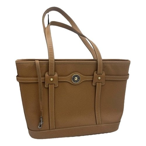 Pre-owned Dooney & Bourke Leather Tote In Brown