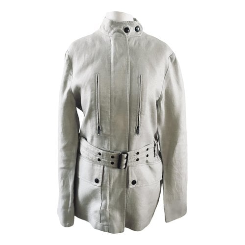Pre-owned Burberry Linen Jacket In Grey