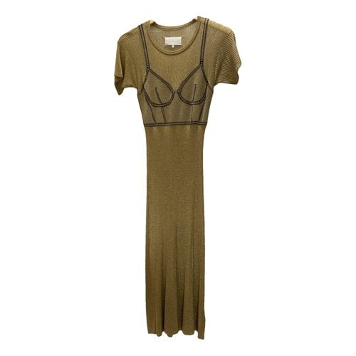Pre-owned Maison Margiela Mid-length Dress In Gold